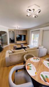 Khu vực ghế ngồi tại Tropical Cyprus Villa With Swimming Pool +56 ảnh