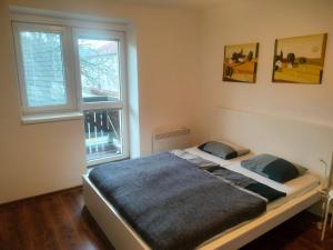 Postel nebo postele na pokoji v ubytování Apartmán ÁJA - Lipno nad Vltavou