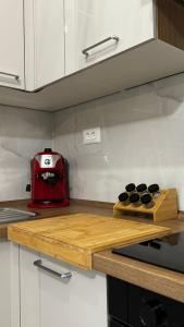 Kuchyň nebo kuchyňský kout v ubytování Apartman Nino