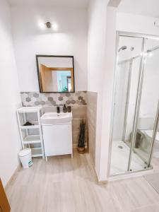 Koupelna v ubytování Summer Breeze Apartment