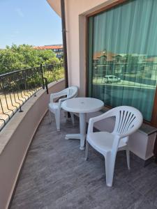 Balkón nebo terasa v ubytování Dani beach Sozopol