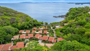 an aerial view of a resort with the ocean at Bahia Pez Vela Resort in Ocotal
