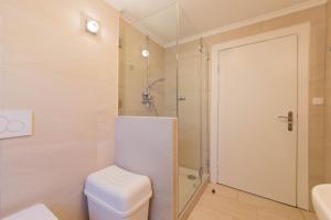 Koupelna v ubytování Ferienwohnung Onkel Toms Hütte
