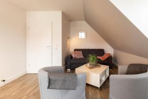 Posezení v ubytování Ferienwohnung Sommerwind