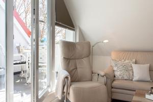 Posezení v ubytování Ferienwohnung Ausblick