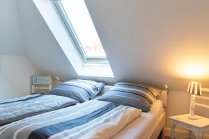 Postel nebo postele na pokoji v ubytování Ferienwohnung Ausblick