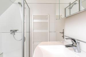 Koupelna v ubytování Ferienwohnung Ausblick