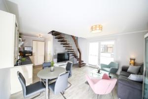 Posezení v ubytování Ferienwohnung Glücksgefühl