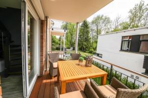 Balkón nebo terasa v ubytování Ferienwohnung Glücksgefühl