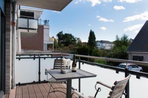 Балкон или терраса в Ferienwohnung Küstentraum