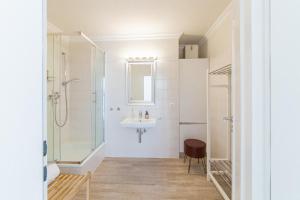 Koupelna v ubytování Ferienwohnung Strandkörbchen - Scharbeutz