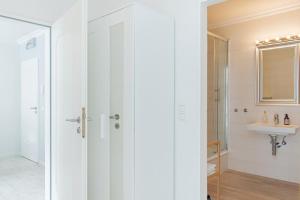 Koupelna v ubytování Ferienwohnung Strandkörbchen - Scharbeutz