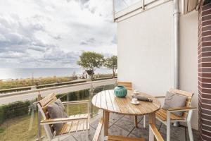 Balkón nebo terasa v ubytování Ferienwohnung Beach 66 in Haffkrug