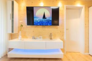 Koupelna v ubytování Ferienwohnung Strandbude 11 -Timmendorfer Strand