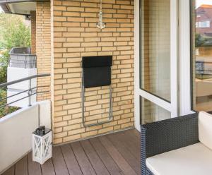 Balkón nebo terasa v ubytování Ferienwohnung Strandbude 11 -Timmendorfer Strand