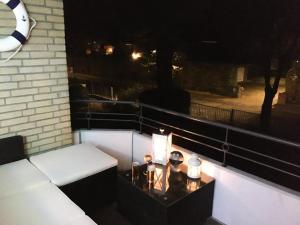 Balkón nebo terasa v ubytování Ferienwohnung Strandbude 11 -Timmendorfer Strand