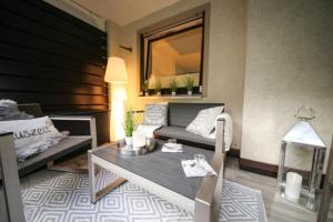Posezení v ubytování Ferienwohnung Nordwind