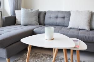 Posezení v ubytování Ferienwohnung Meeresstrand
