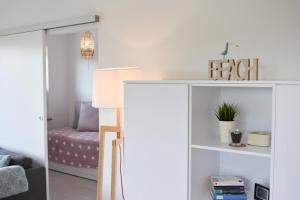 Posezení v ubytování Ferienwohnung Meeresstrand