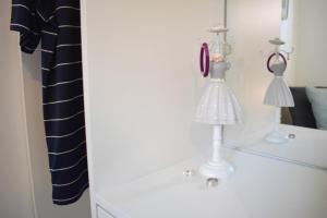 Postel nebo postele na pokoji v ubytování Ferienwohnung Meeresstrand