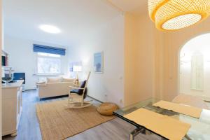 TV a/nebo společenská místnost v ubytování Ferienwohnung Godewind