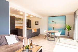 Χώρος καθιστικού στο Ferienhaus Westside Niendorf
