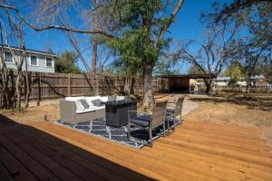 Bygningen som feriehuset ligger i