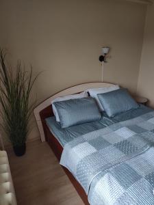 Giường trong phòng chung tại Two Bedroom apartment in city centre