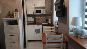 Kuchyňa alebo kuchynka v ubytovaní Apartamenty u Rzepióra