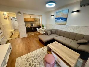 Kuchyň nebo kuchyňský kout v ubytování Apartment Rafailovici