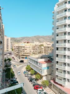 En generel udsigt til bjerge eller udsigt til bjerge taget fra lejligheden