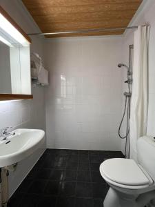 ein Badezimmer mit Toilette und Waschbecken in der Unterkunft Hotel Videseter in Stryn + 87 Fotos