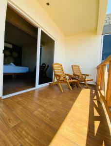 Balkón nebo terasa v ubytování Hotel Mulata