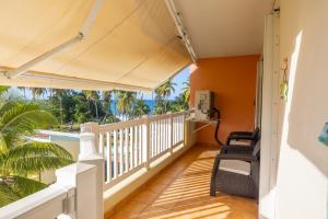 Balkoni atau teres di Condo Beach Court