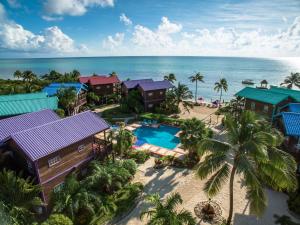an aerial view of the resort and the ocean at X'tan Ha- The Waterfront in San Pedro