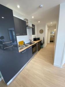 Kuchyň nebo kuchyňský kout v ubytování Appartement familial, 2 chambres, en RdC sur cour