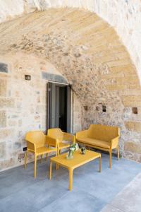 Posezení v ubytování Cardamilia Suites