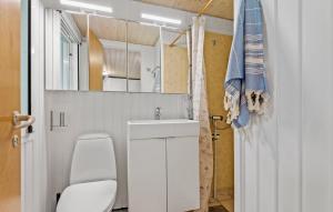 Vannituba majutusasutuses Nice Home In Hemmet With Kitchen