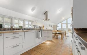Una cocina o cocineta en Stunning Home In Allingåbro With Wifi