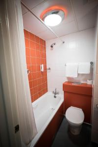 
A bathroom at Travelodge Belfast
