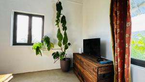 TV a/nebo společenská místnost v ubytování Ti Kaséou 1 + 37 fotografií