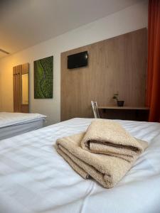 Postel nebo postele na pokoji v ubytování Hotel Remy