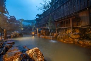 Landskap semula jadi dekat dengan ryokan