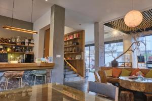 منطقة جلوس في Nature Cure Village Lodge-婺源自在舍