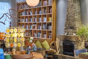 منطقة جلوس في Nature Cure Village Lodge-婺源自在舍
