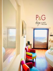Postel nebo postele na pokoji v ubytování P&G design by Lago Welcome Enna