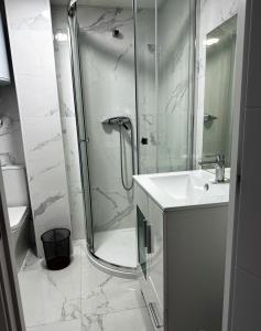 Ένα μπάνιο στο Plaimon Apartamento - estudio