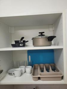 Kuchyň nebo kuchyňský kout v ubytování Charmant studio rénové près de La Défense + 6 fotografií