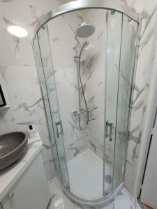 Koupelna v ubytování Charmant studio rénové près de La Défense