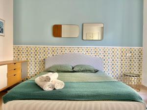 Posteľ alebo postele v izbe v ubytovaní Azur apartment on Massena street